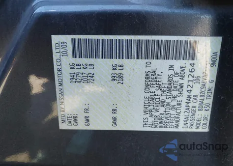 2010 Nissan Altima 2.5 S from USA, damaged, VIN 1N4AL2AP4AN421264